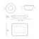 Kit Travessa Retangular com Ramequim P Juta Preto Matte 18X14 cm - 1 Unid.