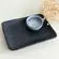 Kit Travessa Retangular com Ramequim P Juta Preto Matte 18X14 cm - 1 Unid.