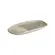 Travessa Cerâmica Oval Rasa Pequena Orgânico Seiva 23x11cm