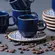 Xícara Café e Pires Cerâmica Coup New Asteca Azul 97ml - 1un