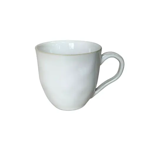 Xícara Chá Cerâmica Stoneware Orgânico New White 170ml - 1un