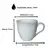 Xícara Chá Cerâmica Stoneware Orgânico New White 170ml - 1un