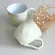 Xícara Chá Cerâmica Stoneware Orgânico Shiny White 170ml 1un