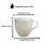 Xícara Chá Cerâmica Stoneware Orgânico Shiny White 170ml 1un