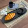 Kit Travessa Oval Rasa 36cm com Ramequim Preto Agate 70ml – 1 Unid.