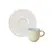 Xícara Café e Pires Cerâmica Stoneware Coup White Shiny 97ml - 1 unid.