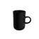 Xícara de Café e Pires Oval Cerâmica Stoneware Neo Dust Preto100ml - 1 Unid.