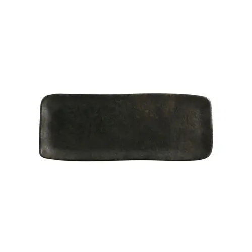 Travessa Retangular Rasa Cerâmica Stoneware Média Agate 33x13cm