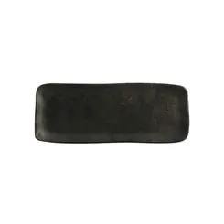Travessa Retangular Rasa Cerâmica Stoneware Média Agate 33x13cm