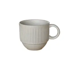 Xícara de Chá em Cerâmica Empilhável Linhas Nero 230ml - 1 pc