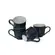 Kit 4 Xícaras de Café em Cerâmica Azul Nature Marinho 120ml