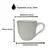 Kit 4 Xícaras de Café em Cerâmica Nature Branco Blanc 120ml