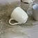 Kit 4 Xícaras de Café em Cerâmica Nature Shiny White 120ml
