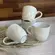 Kit 4 Xícaras de Café em Cerâmica Nature Shiny White 120ml