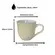 Kit 4 Xícaras de Café em Cerâmica Nature Shiny White 120ml