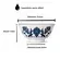Bowl Tigela Cerâmica Flor Azul Branco 600ml 15,5x7,5cm 1un.