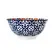 Bowl Tigela em Cerâmica Laranja e Azul 600ml 15,5x7,5cm 1un.