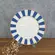 Prato Raso em Cerâmica Stripe Linhas Azul 29cm - 1 unid.