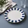 Prato Raso em Cerâmica Stripe Linhas Azul 29cm - 1 unid.