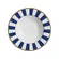 Prato Fundo em Cerâmica Stripe Linhas Azul 25cm - 1 Unid.