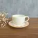 Xícara de Café com Pires em Cerâmica Stripe Linhas Rosa 85ml - 1 Unid.