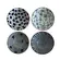 Kit 4 Bowls Tigelas Cerâmica Azul Branco 280ml Caixa Presente