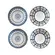 Kit 4 Bowls Tigelas Cerâmica Azul Branco Duo 280ml Caixa Presente