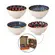 Kit 4 Bowls Tigelas Cerâmica Estampados 280ml Caixa Presente