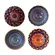 Kit 4 Bowls Tigelas Cerâmica Estampados 280ml Caixa Presente