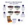 Kit 4 Bowls Tigelas Cerâmica Estampados 280ml Caixa Presente