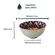 Kit 4 Bowls Tigelas Cerâmica Estampados 280ml Caixa Presente