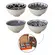 Kit 4 Bowls Tigelas Cerâmica Coloridos 280ml Caixa Presente