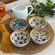 Kit 4 Bowls Tigelas Cerâmica Decorados 280ml Caixa Presente