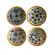 Kit 4 Bowls Tigelas Cerâmica Decorados 280ml Caixa Presente