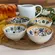 Kit 4 Bowls Tigelas Cerâmica Decorados 280ml Caixa Presente