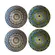 Kit 4 Bowls Tigelas Cerâmica Decorados Duo 280ml Caixa Presente
