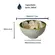 Kit 2 Bowls Tigelas Cerâmica Flor Magnólia 280ml Caixa Presente