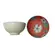 Kit 2 Bowls Tigelas Cerâmica Flor Campestre 280ml Caixa Presente