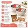 Kit 2 Bowls Tigelas Cerâmica Flor Campestre 280ml Caixa Presente