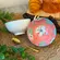 Kit 2 Bowls Tigelas Cerâmica Flor Campestre 280ml Caixa Presente