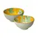 Kit 2 Bowls Tigelas Cerâmica Primavera 280ml Caixa Presente