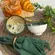 Kit 2 Bowls Tigelas Cerâmica Jardim Floral 280ml Caixa Presente