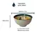 Kit 2 Bowls Tigelas Cerâmica Jardim Floral 280ml Caixa Presente