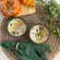 Kit 2 Bowls Tigelas Cerâmica Jardim Floral 280ml Caixa Presente