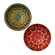 Kit 2 Bowls Tigelas Cerâmica Color Mandalas 280ml Caixa Presente