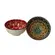 Kit 2 Bowls Tigelas Cerâmica Color Mandalas 280ml Caixa Presente