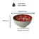 Kit 2 Bowls Tigelas Cerâmica Color Mandalas 280ml Caixa Presente