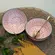 Kit 2 Bowls Tigelas Cerâmica Rosália Vermelho 280ml 12x6cm