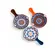 Kit 3 Mini Bowls Molheiras Cerâmica Estampadas 50ml com Cabo