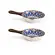 Kit 2 Mini Bowls Molheiras Cerâmica Estampadas 50ml Cabo Marrom